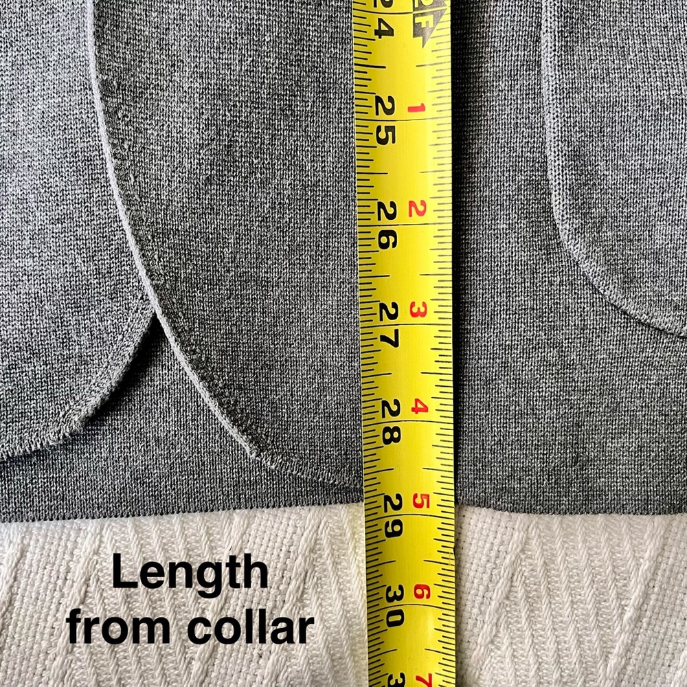 Uniqlo Gray Knit Sport Coat - Two-Button Casual Blazer - Picture 6 of 6